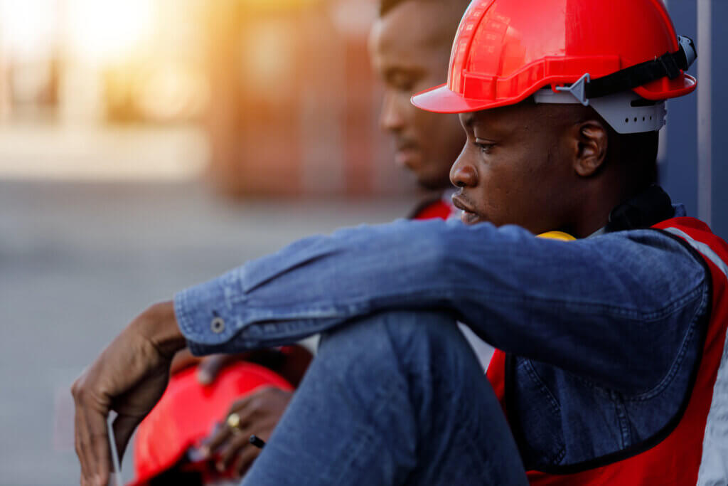 Industrial workers are stressed because they are unemployed.