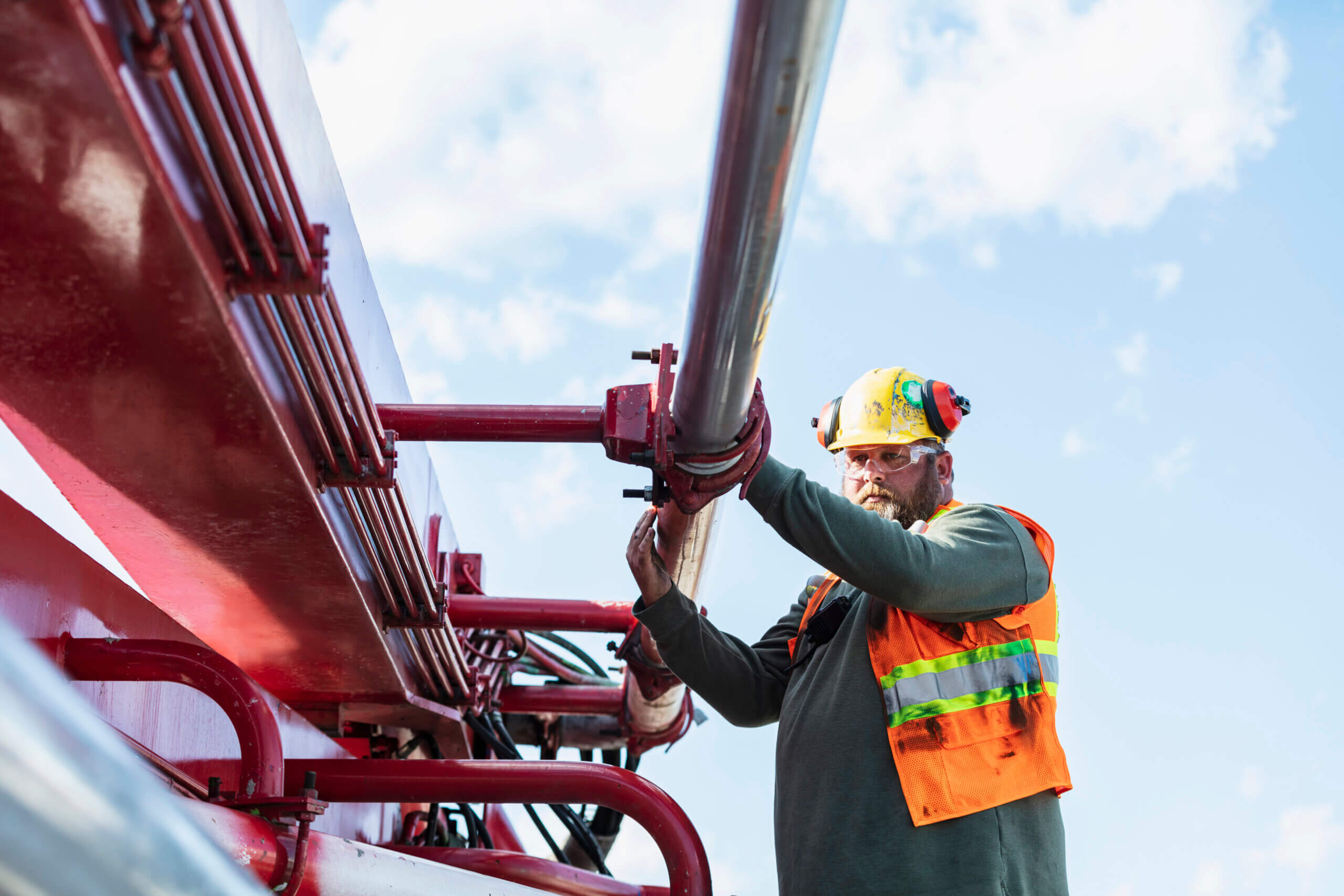 Construction safety worker