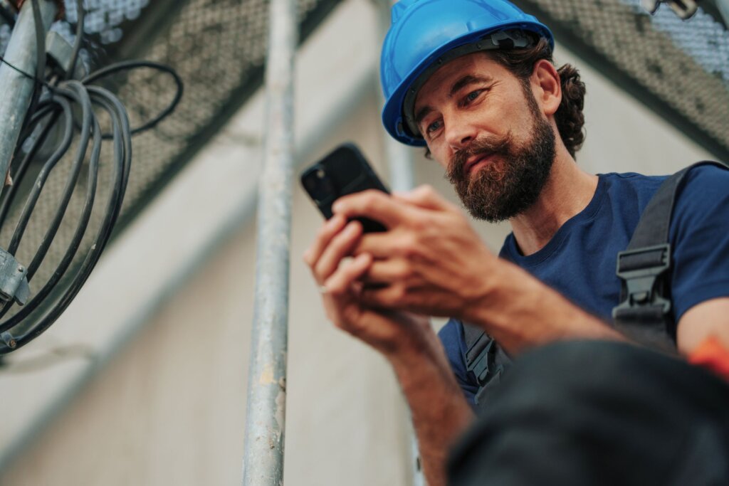 construction telehealth call physician worker